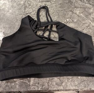 Black butterfly back bra